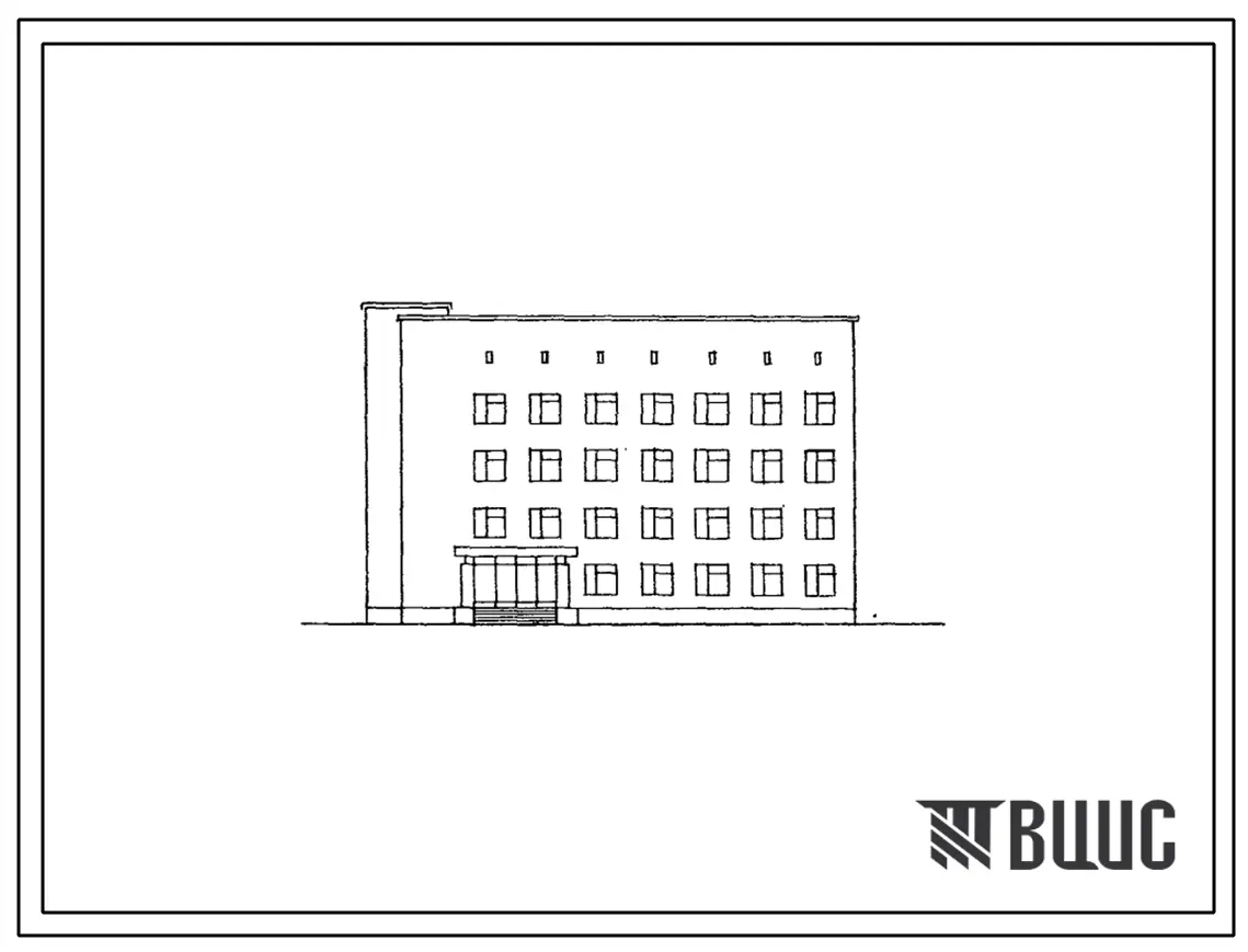 Типовой проект 254-4-5 Женская консультация на 300 посещений в смену (500 посещений в день), 10 врачебных участков для строительства во 2 и 3 климатических районах.