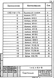 Выпуск 1 Арматурные и закладные изделия. Рабочие чертежи