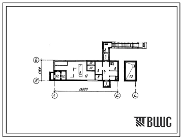 Типовой проект А-I,II,IV-ДЭС-100-78/10 Отдельно стоящая заглубленная дизельная электростанция мощностью 100 квт с агрегатами дгма 100 м-3