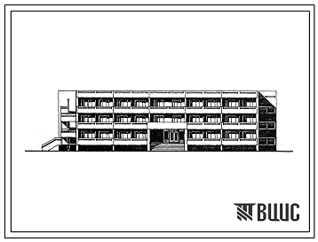 Типовой проект 241-5-135-77с.85 Спальный корпус на 98-120 мест для пионерского лагеря-базы отдыха. Для строительства в 3 и 4 климатических районах сейсмичностью 7 и 8 баллов