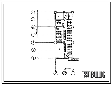 Типовой проект П-2(4)-375(810-3-3) Подсобные помещения в подвале блока вспомогательных служб тепличного комбината площадью 18 га теплиц, (убежище на 375 человек, размеры убежища 36м на 12м, режимы вентиляции 1,2).