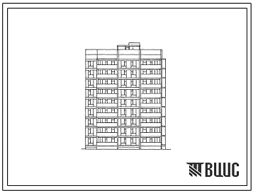 Типовой проект 144-018.13.87 Блок-секция 9-этажная 36-квартирная торцовая правая 1-2-2-3 /для строительства в УССР/