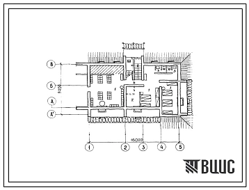 Типовой проект П-4-63(103-013.13.86) Помещения подвала двухэтажной торцевой блок-секции на 4 квартиры (Т2б-3Б) с несущими поперечными стенами, (убежище на 63 человек, размеры убежища 16м на 9,25м, режимы вентиляции 1,2).