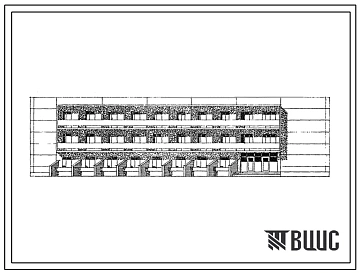 Типовой проект 244-4-68с.83 Спальный корпус (в конструкциях ИИС-04) на 101 место для туристских баз. Для строительства в 4 климатическом районе сейсмичностью 7 и 8 баллов.