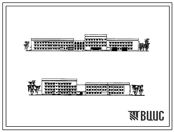 Типовой проект 252-2-20с Главный корпус родильного дома на 250 коек с женской консультацией. Сейсмичность 7, 8 баллов. Здание трех-, четырехэтажное. Каркас сборный железобетонный серии ИИС-04. Стены из легкобетонных панелей.