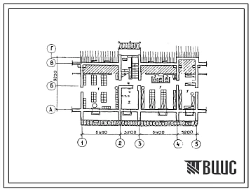 Типовой проект П-4-82(103-014.13.86) Помещения подвала двухэтажной рядовой блок-секции на 4 квартиры (РЗА-4Б) с несущими кирпичными поперечными стенами, (убежище на 82 человек, размеры убежища 19,2м на 9,25м, режимы вентиляции 1,2).
