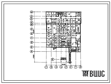 Типовой проект В-IV-150(80(4) Заглубленное здание вспомогательного назначения, (размеры убежища 52,1м на 42м, режимы вентиляции 1,2).
