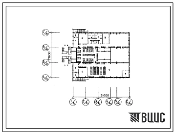 Типовой проект П-3(П-4)-344(211-1-365с.13.86) Хозяйственно-бытовые помещения в подвале детских яслей-садов на 290 мест, (убежище на человек, размеры 344 убежища 21,6м на 21м, режимы вентиляции 1,2,3).