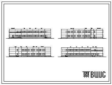 Типовой проект 242-5-51 Спальный корпус на 160/140 мест пионерского лагеря-базы отдыха на 720/640 мест (в каркасно-панельных конструкциях ИИ-04). Для строительства в IВ климатическом подрайоне, II и III климатических районах.