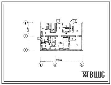 Типовой проект П-4-100(274-22-54сп.13.86) Хозяйственно-бытовые помещения подвале чайханы на 75 посадочных мест, (убежище на 100 человек, размеры убежища 18м на 12м, режимы вентиляции 1,2).