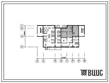 Типовой проект П-4-100(111-26-118.2.13.87) Хозяйственные помещения в подвале 4-этажного 3-секционного жилого дома, (убежище на 100 человек, размеры убежища 24м на 10,8м, режимы вентиляции 1,2).
