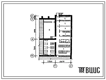 Типовой проект П-4-100(224-06-25 91) Помещения подвала блок-пристройки для шестилеток на 2 класса, (убежище на 100 человек, размеры убежища 18,17м на 12,17м, режимы вентиляции 1,2,3).