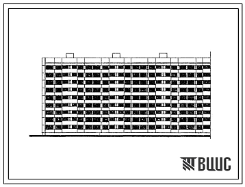 Типовой проект 1Лг-600-3 Девятиэтажный семисекционный крупнопанельный жилой дом на 251 квартиру.