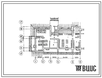 Типовой проект П-4-76(103-019.13.86) Помещения подвала трехэтажной торцевой блок-секции на 6 квартир (Т 3Б-4Б) с несущими кирпичными поперечными стенами, (убежище на 76 человек, размеры убежища 10,52м на 9,6м, режимы вентиляции 1,2).