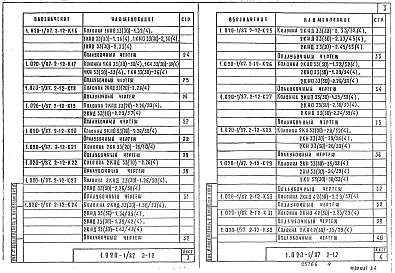 Выпуск 2-12 Колонны из бетона класса В30 для зданий с высотой этажа 3,3 м. Рабочие чертежи