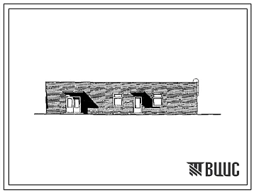 Типовой проект 254-9-111.86 Хозяйственный корпус дома-интерната, больничного типа для престарелых и инвалидов на 300 мест. Здание одноэтажное. Стены из кирпича.