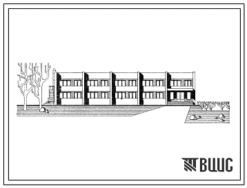 Типовой проект 244-3-6 Спальный корпус на 80 мест для пансионатов отдыха и туристских баз. Для строительства во 2 и 3 строительно-климатических зонах.