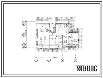 Типовой проект Б-3-140(104-031.1) Двойное использование помещений цокольного этажа трехэтажной торцевой полносборной блок-секции на 15 квартир т-1а-1а-1б-1а-12, (убежище на 140 человек, размеры убежища 19,2м на 13,2м, режимы вентиляции 1,2,3).