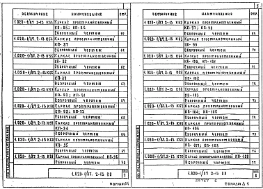 Выпуск 2-13 Колонны из бетона класса В30 для зданий высотой этажа 3,3 м. Пространственные каркасы. Рабочие чертежи
