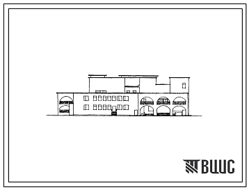 Типовой проект 242-4-63.85 Общественный корпус для туристской базы на 300 мест с летним расширением на 600 мест. В конструкциях серии 1.020-1/83). Для строительства в 1В климатическом подрайоне, 2 и 3 климатических районах
