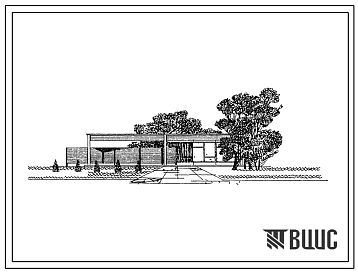 Типовой проект 310-3-6 Летние парковые павильоны секционного типа. Павильон для отдыха тип Д-3