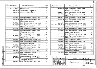 Выпуск 1 Блоки толщиной 20 см. Материалы для проектирования и рабочие чертежи