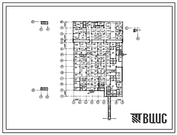Типовой проект В-II,III-300-83(10) Заглубленное здание вспомогательного назначения, (убежище на 300 человек, размеры убежища 73,9м на 48м, режимы вентиляции 1,2).