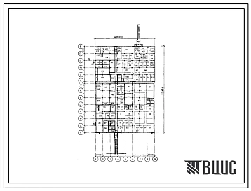 Типовой проект В-IV-75-47.88 Заглубленное здание вспомогательного назначения. Стены из железобетонных панелей по серии У-01-01/80. (убежище на 75 человек, размеры убежища 73,45м на 48м, режимы вентиляции 1,2,3).