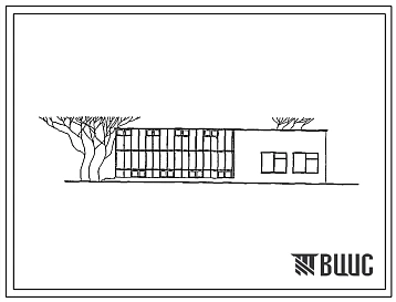 Типовой проект 224-9-95 Учебная теплица. Здание одноэтажное. Стены из кирпича.