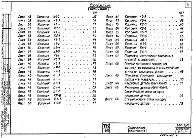 Выпуск 2-1 Сборные железобетонные колонны для эстакад типов Iк ; IIк. Траверсы и вставки. Рабочие чертежи
