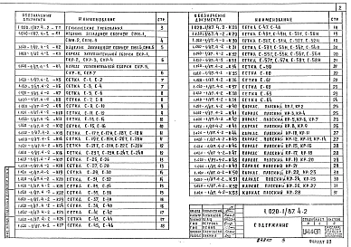 Выпуск 4-2 Диафрагмы жесткости. Арматурные и закладные изделия. Рабочие чертежи